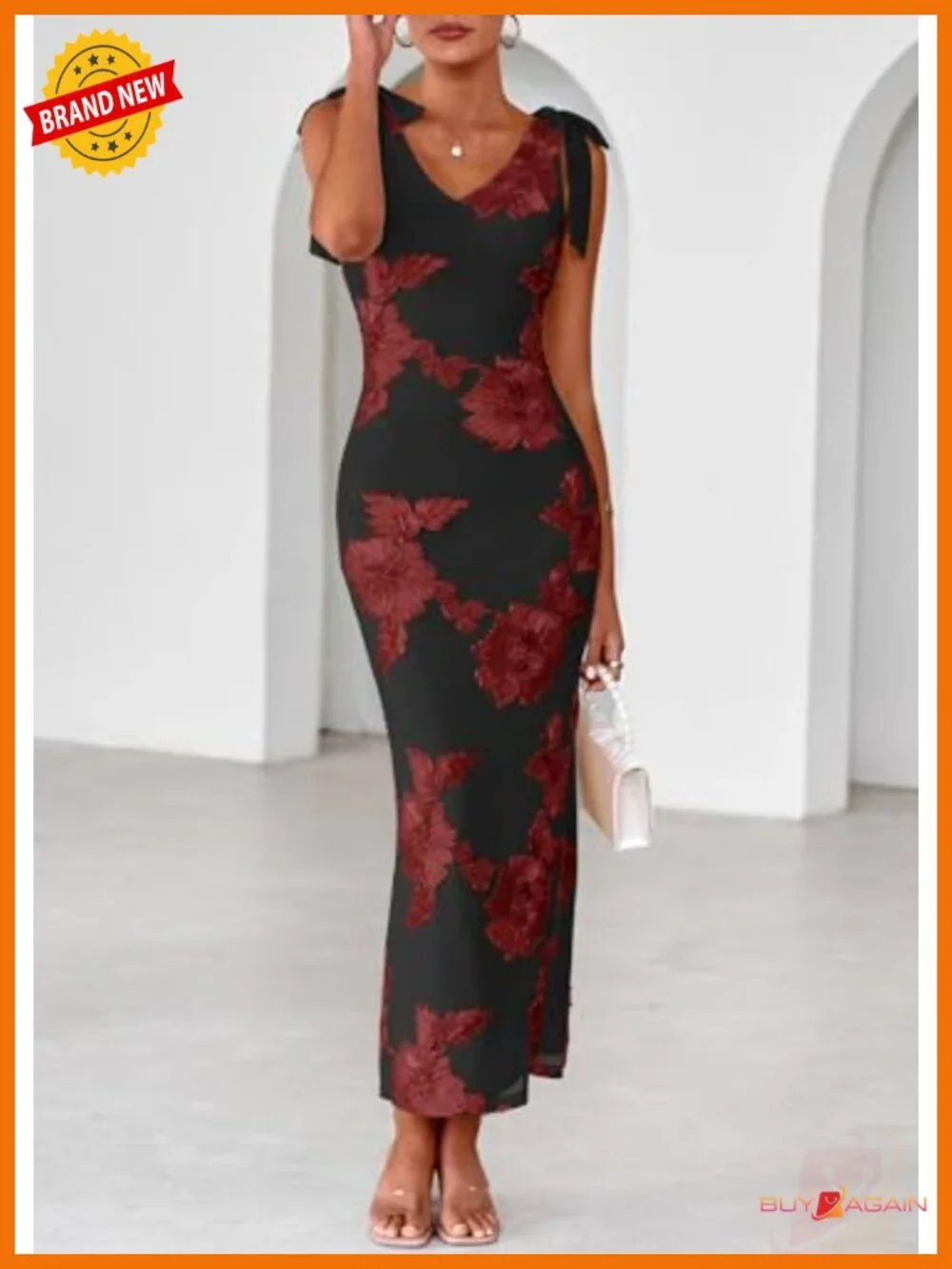 N/A floral embroidered